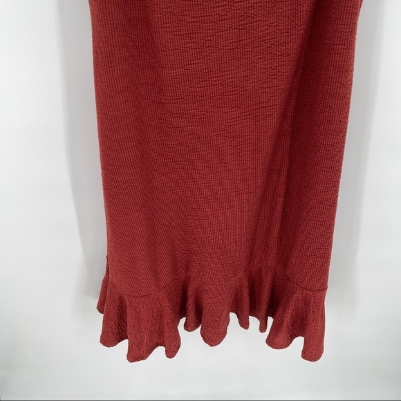 torrid on/off shoulder dress rust cinnamon short sleeves size 1X - Picture 3 of 7